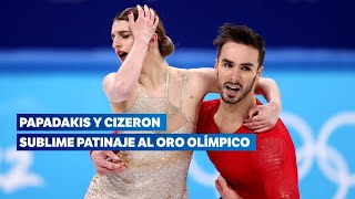 ⛸ Gabriella Papadakis amp Guillaume Cizeron free dance highlights  Figure Skating Beijing 2022 [upl. by Nylkoorb]