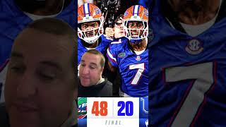 Florida Gators Defeat Kentucky 4820 fypシ゚viral espn fyp floridagators gators shorts [upl. by Aelanna21]