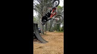 CRAZY trial bike stunts [upl. by Johann]