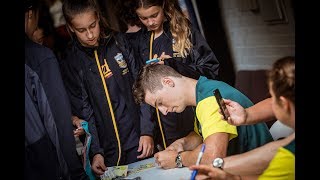 PyeongChang Olympians visit students at Maribyrnong College [upl. by Addam]