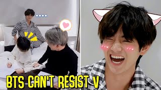 BTS and Staff Cant Resist V  BTS Taehyung Cute Moments [upl. by Leeanne364]