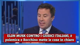 ELON MUSK CONTRO I GIUDICI ITALIANI è polemica e Bocchino mette le cose in chiaro [upl. by Kearney]