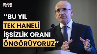 Mehmet Şimşekten işsizlik ve cari açık değerlendirmesi [upl. by Sevy]