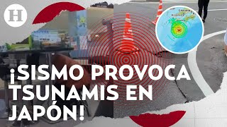 ¡Impresionantes imágenes Así fue el sismo de 71 en Japón que dejó 9 heridos y provocó tsunamis [upl. by Jereld327]