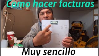 Como hacer RECIBOS para tus clientes invoices facturas bill [upl. by Sakovich]