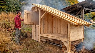 HOW TO BUILD A SMOKEHOUSE  Start to Finish Timelapse [upl. by Aline]