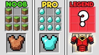 Minecraft  NOOB vs PRO vs LEGEND  ULTIMATE ARMOR [upl. by Yreneh364]