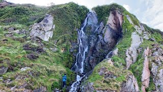 DEADLY ROUTE TO THIS UNREAL WATERFALL ON THE EXMOOR COAST [upl. by Eiramlatsyrk]