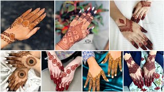 Simple Mehndi DesignDiwali special mehandiback hand mehndi designMehndi Design SimpleDiwali [upl. by Dymphia]