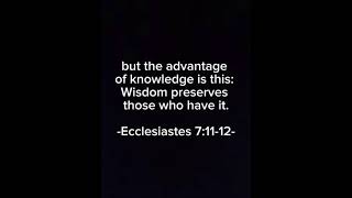 Ecclesiastes 71112 [upl. by Melise31]