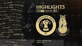 HIGHLIGHTS Scunthorpe United 11 Oldham Athletic [upl. by Karlow]