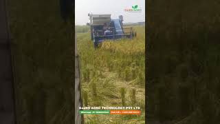 Mini Combine harvester cum Straw collector Ojjhs Agro Technology Private Limited Ahmedabad Gujarat [upl. by Yelik649]