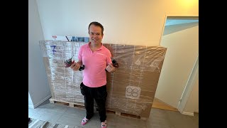 2023 TCL 98quot P745 unboxing and wallmounting [upl. by Cherey]