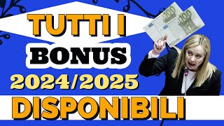 💰 Tutti i Bonus per famiglie Disponibili per il 2024 e anche nel 2025 💰 [upl. by Chiaki]