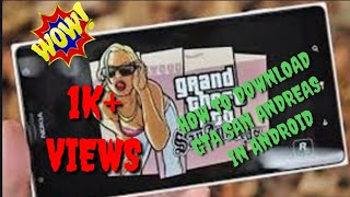 How to download GTA San Andreas from Aptoide 100 working For androidTECH BY AH [upl. by Blackstock787]