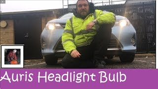 2013 Auris Hybrid Headlight Bulb Replacement [upl. by Cristina189]