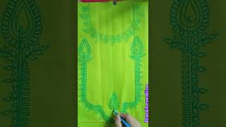 embroidery neck designs drawing tutorial vairalshort neckline drawingtutorial youtubeshorts [upl. by Ardeed]