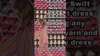 Free Taylor Swift Dress Pattern taylorswift crochet [upl. by Lanuk]