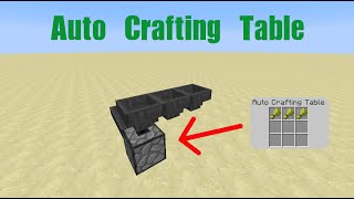 Minecraft  Auto Crafting Table in Vanilla No Mods 18 [upl. by Gearalt]