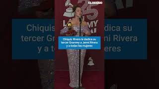 Chiquis Rivera le dedica su Grammy a Jenni Rivera  El Diario [upl. by Ybloc]