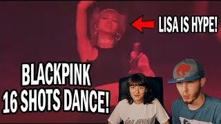 BLACKPINK 16 SHOTS DANCE COUPLE REACTION [upl. by Yreved516]