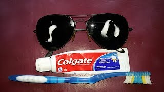 How to Remove Scratches from Glasses Lens with Toothpaste [upl. by Giguere]