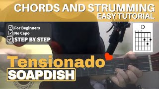 Tensionado  Soapdish  Easy Guitar Chords Tutorial x Guitar Tutorial for Beginners [upl. by Elsworth]