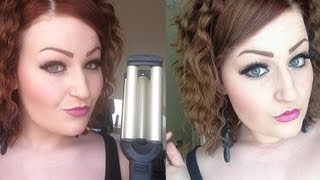 Babyliss Wave Envy on Short Hair Tutorial [upl. by Nnylatsirk]