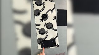 ✂️DIY  aus 1 Stück Stoff 🥳 großes Portemonnaie nähen [upl. by Garmaise]