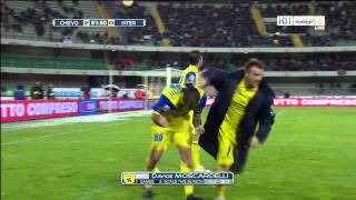 Serie A 20102011 Chievo 21 Inter Moscardellis Goal 20 [upl. by Dorn]