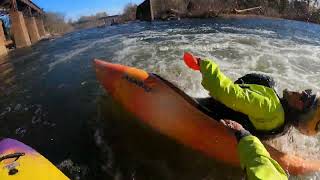 Pinky hand paddling the hole in pipeline [upl. by Ytsrik410]