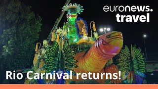 Watch Rio Carnivals colourful parade as Brazil looks forward to a full return in 2023 [upl. by Zahc286]