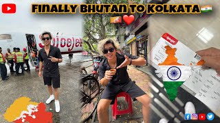 Bhutan🇧🇹to Kolkata 🇮🇳travelogue  My First Flight experience  Durga puja occasion and Nightlife😱 [upl. by Wurst]