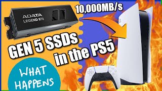 What Happens When You Use a Gen5 SSD in a Playstation 5 [upl. by Shore340]