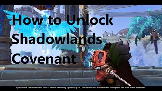 World Of Warcraft ShadowlandsCovenant How To Unlock Tutorial [upl. by Melisandra]