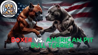 Boxer vs American Pit Bull Terrier Clash of Agility and Power [upl. by Aracaj]