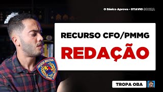 RECURSO REDAÇAO CFO PMMG  PROVA DISSERTATIVA [upl. by Holzman727]