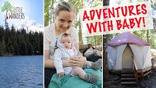 GETTING OUTDOORS WITH BABY  Little Wanders Corbin amp Kelsey [upl. by Ahsiekit]