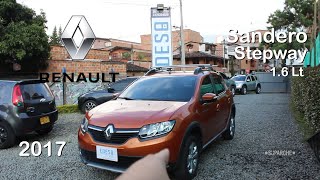 Así es él Renault Sandero Stepway 16lt modelo 2017  revisión rápida  review [upl. by Bergess]