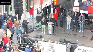 02032024 Bundestagspräsidentin Bärbel Bas Demonstration Duisburg ist echt bunt Redeauszug [upl. by Shultz]