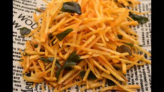 Crispy Cassava fries recipe  easy snack to make at home  Tapioca Chips  Maravalli Chips  snacks [upl. by Aehtna]