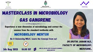 Gas Gangrene  Masterclass in Microbiology by Dr DrSruthi Janani MD  MEDUSANE [upl. by Eitsim]