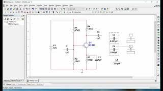 Colpitt’s oscillator Simulation using Multisim 142 [upl. by Langston]