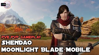 Gameplay ShenDao Moonlight Blade Mobile PVE PVP Gameplay [upl. by Ahserak]