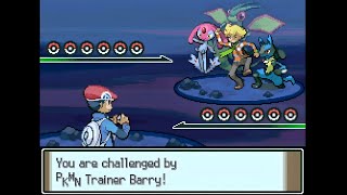 Pokemon Azure Platinum Post Game  Barry  Survival Area Hard Mode [upl. by Elatia398]