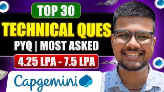 Capgemini Technical Assessment Questions  Capgemini Technical Assessment ONE SHOT [upl. by Elimay]