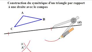 Comment construire le symétrique d un point par rapport à une droite [upl. by Bridget]