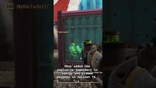 They added the explosive legendary to energy and plasma weapons in fallout 76 like shorts xbox [upl. by Avram]