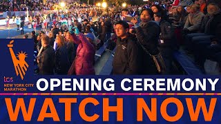 LIVE  TCS NYC Marathon Opening Ceremony [upl. by Eenahc]