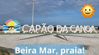 🌞🏖CAPÃO DA CANOA RS🏖🌞  Um tour pela Beira Mar totem e praia 250624 [upl. by Kentiggerma]